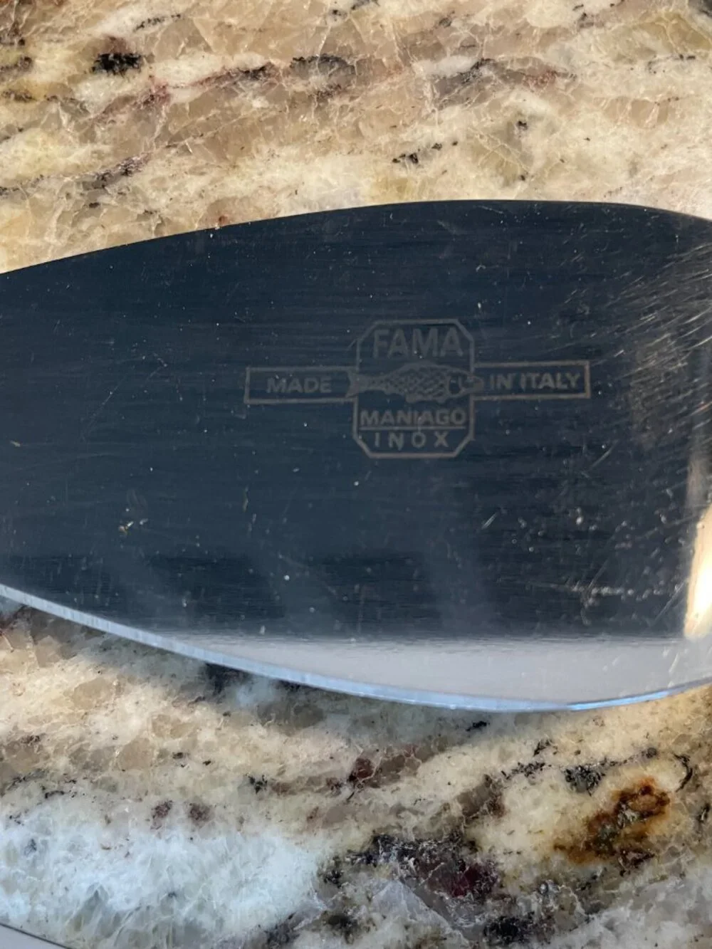 Italian Cheese Knife Cutlery Set - Metal & Wood Made in Italy